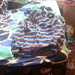 A polo zip up sweatshirt